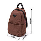 Сумка через плече нейлон Vintage 20634 Коричнева, фото 3