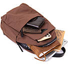 Сумка через плече нейлон Vintage 20634 Коричнева, фото 8