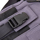 Універсальна текстильна чоловіча сумка на два відділення Vintage 20659 Графитовая, фото 8