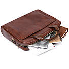 Сумка шкіряна для ноутбука Vintage 20470 Коричневий, фото 7