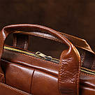 Сумка шкіряна для ноутбука Vintage 20470 Коричневий, фото 10