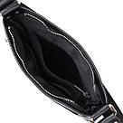 Шкіряна сумка через плече для чоловіків SHVIGEL 11602 Чорний, фото 4