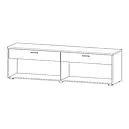 Тумба під ТВ з ДСП/МДФ у вітальню 2Д2Ш Стоун Шиншила сіра/Дуб вікінг Сокме, фото 2