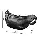 Поясна сумка GRANDE PELLE 11140 Чорна, фото 3