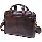 Чоловіча шкіряна сумка-портфель Vintage 20679 Коричневий, фото 2