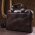 Чоловіча шкіряна сумка-портфель Vintage 20679 Коричневий, фото 9