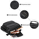 Містка шкіряна чоловіча сумка Vintage 20683 Чорний, фото 5