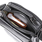 Містка шкіряна чоловіча сумка Vintage 20683 Чорний, фото 6