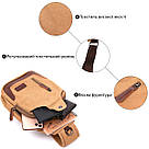 Функціональна чоловіча сумка через плече Vintage 20385 Пісочний, фото 4