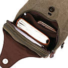 Функціональна чоловіча сумка через плече Vintage 20386 Зелений, фото 6