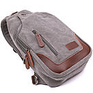 Зручна чоловіча сумка через плече. Vintage 20388 Сірий, фото 2
