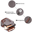 Зручна чоловіча сумка через плече. Vintage 20388 Сірий, фото 4