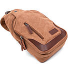 Практична чоловіча сумка через плече Vintage 20389 Коричневий, фото 2