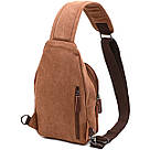 Практична чоловіча сумка через плече Vintage 20389 Коричневий, фото 5