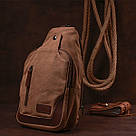 Практична чоловіча сумка через плече Vintage 20389 Коричневий, фото 9