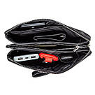 Барсетка чоловіча GRANDE PELLE 11146 з гладкої шкіри Чорна, фото 6