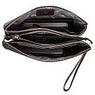 Барсетка чоловіча GRANDE PELLE 11263 в гладку шкіру Коричнева, фото 5