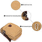 Барсетка текстильна Vintage 20161 Хакі, фото 5