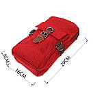 Стильна плечова сумка для чоловіків із щільного текстилю Vintage 22189 Бордовий, фото 4