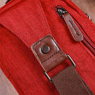 Стильна плечова сумка для чоловіків із щільного текстилю Vintage 22189 Бордовий, фото 10