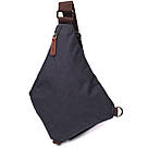 Сумка через плече для чоловіків з текстилю Vintage 22196 Чорний, фото 2