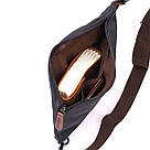 Сумка через плече для чоловіків з текстилю Vintage 22196 Чорний, фото 6