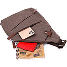 Чудова сумка через плече для чоловіків із текстилю Vintage 22198 Пісочний, фото 8