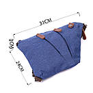 Модна чоловіча сумка через плече з текстилю Vintage 22199 Синій, фото 3