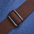 Модна чоловіча сумка через плече з текстилю Vintage 22199 Синій, фото 10