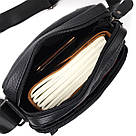 Сумка чоловіча Vintage 20678 шкіряна Чорний, фото 6