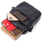 Сумка чоловіча Vintage 20678 шкіряна Чорний, фото 7