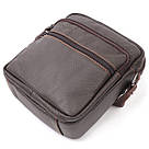 Сумка чоловіча Vintage 20687 шкіряна Коричневий, фото 5