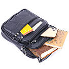 Сумка вертикальна шкіряна 21270 Vintage Чорна, фото 8