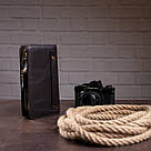 Чоловіча барсетка з ремінцем на руку Vintage 14915 Коричнева, фото 5