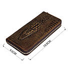 Чоловік клатч Vintage 14462 шкіра під крокодила Коричневий, фото 3