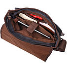 Сумка через плече для ноутбука 13" із щільного текстилю Vintage 22200 Чорний, фото 7