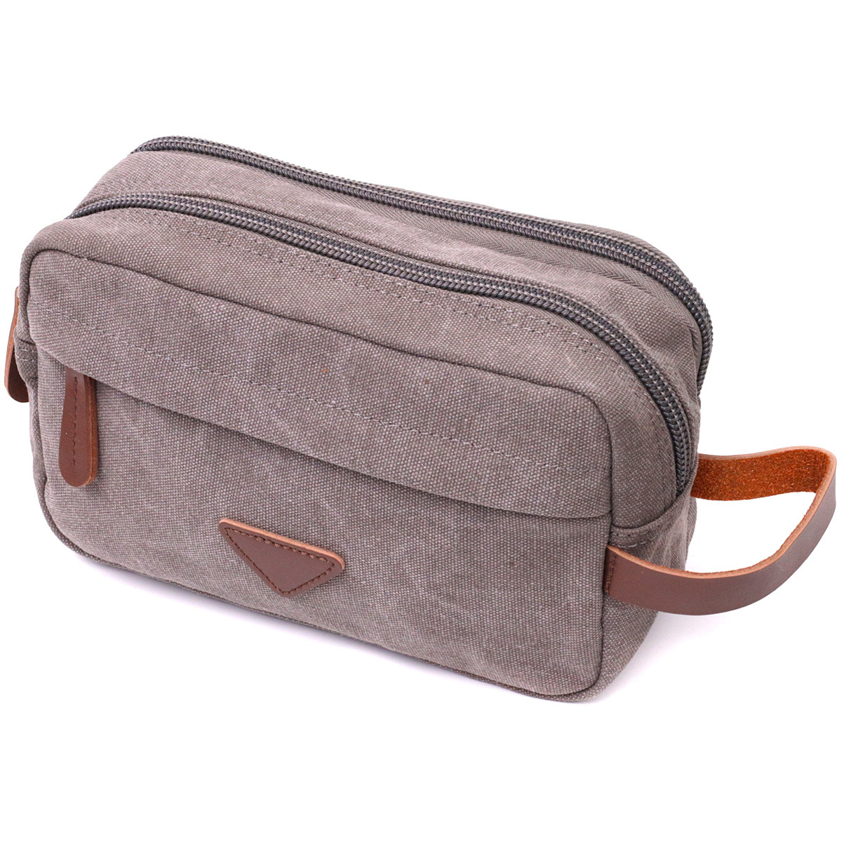 Зручна чоловіча барсетка на два відділення з якісного текстилю Vintage 22230 Сірий, фото 1