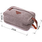 Зручна чоловіча барсетка на два відділення з якісного текстилю Vintage 22230 Сірий, фото 3