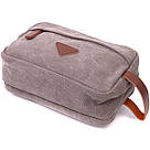 Зручна чоловіча барсетка на два відділення з якісного текстилю Vintage 22230 Сірий, фото 5