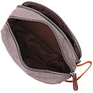 Зручна чоловіча барсетка на два відділення з якісного текстилю Vintage 22230 Сірий, фото 6