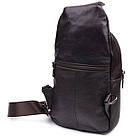 Зручна чоловіча сумка через плече з натуральної шкіри Vintage 21306 Коричнева, фото 2