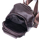 Зручна чоловіча сумка через плече з натуральної шкіри Vintage 21306 Коричнева, фото 6