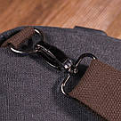 Чоловіча сумка через плече з кабелем USB текстильна 21221 Vintage Чорна, фото 9
