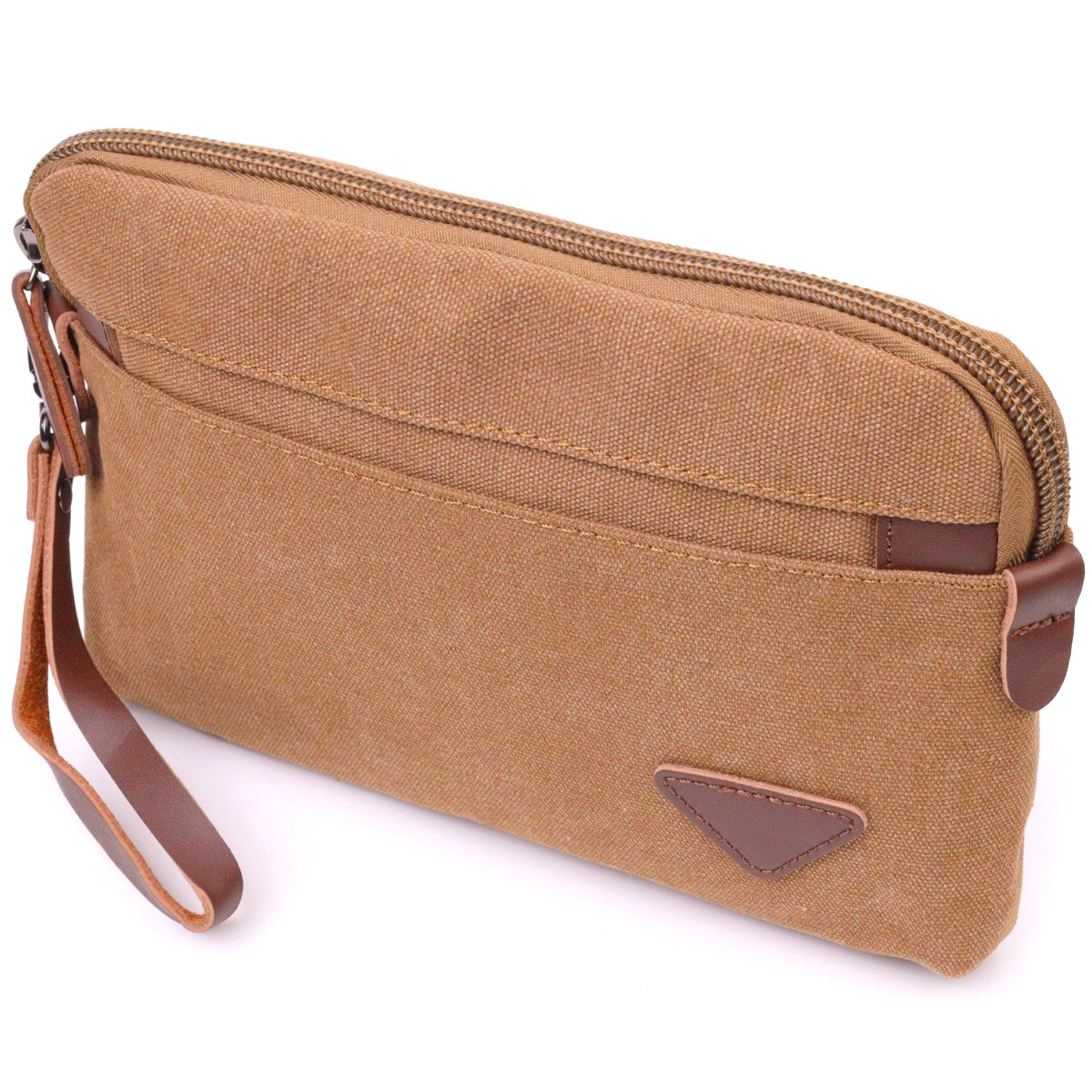 Практична чоловіча барсетка з текстилю 21260 Vintage Коричнева, фото 1