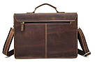 Портфель чоловічий зі шкіри Vintage 14774 Коричневий, фото 2