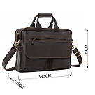 Сумка Vintage 14571 з вінтажної шкіри Коричнева, фото 3