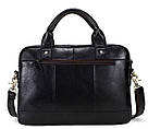 Сумка для ноутбуку з натуральної шкіри Vintage 14868 Чорна, фото 7