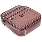 Чудова чоловіча сумка з натуральної шкіри 21279 Vintage Коричнева, фото 6