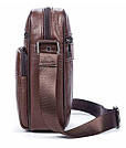 Сумка чоловіча зерниста Vintage 14705 Коричнева, фото 3
