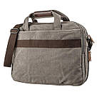 Сумка текстильна для ноутбука 15.6 Vintage 20087 Сіра, фото 2